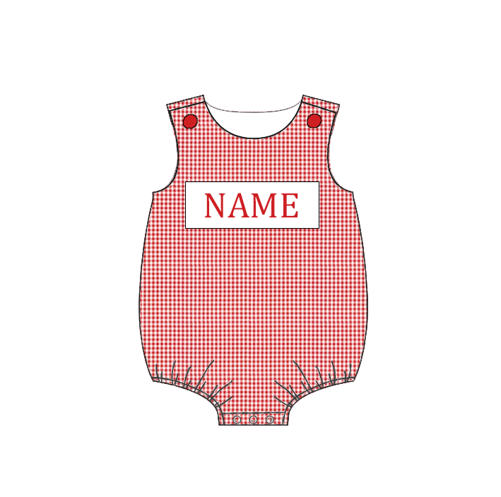 Red Plaid Machine Smock - ETA NOVEMBER