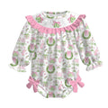 Pink Illustrated Christmas Machine Smock - ETA NOVEMBER