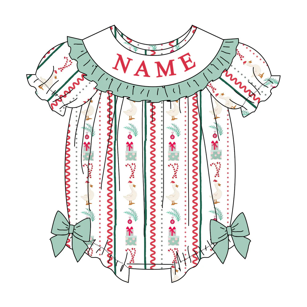 Christmas Goose Machine Smock - ETA NOVEMBER