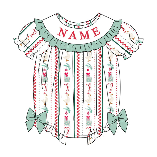 Christmas Goose Machine Smock - ETA Early October
