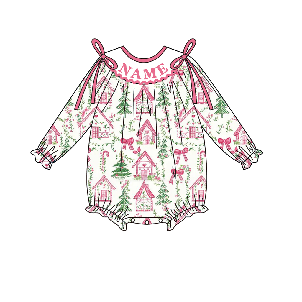 Christmas Floral Machine Smock - ETA NOVEMBER