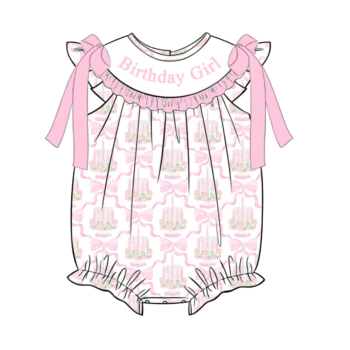 Birthday Girl Machine Smock - ETA NOVEMBER