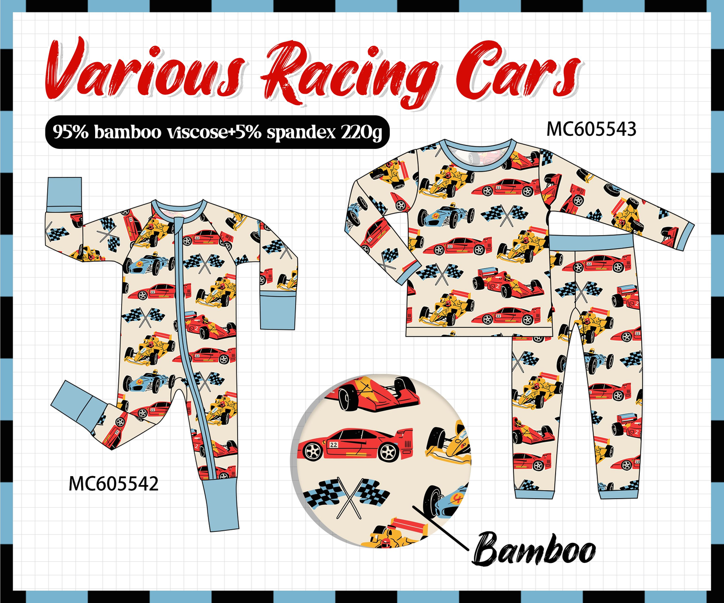 PO93 Racing car bamboo collection - ETA mid-November to LC