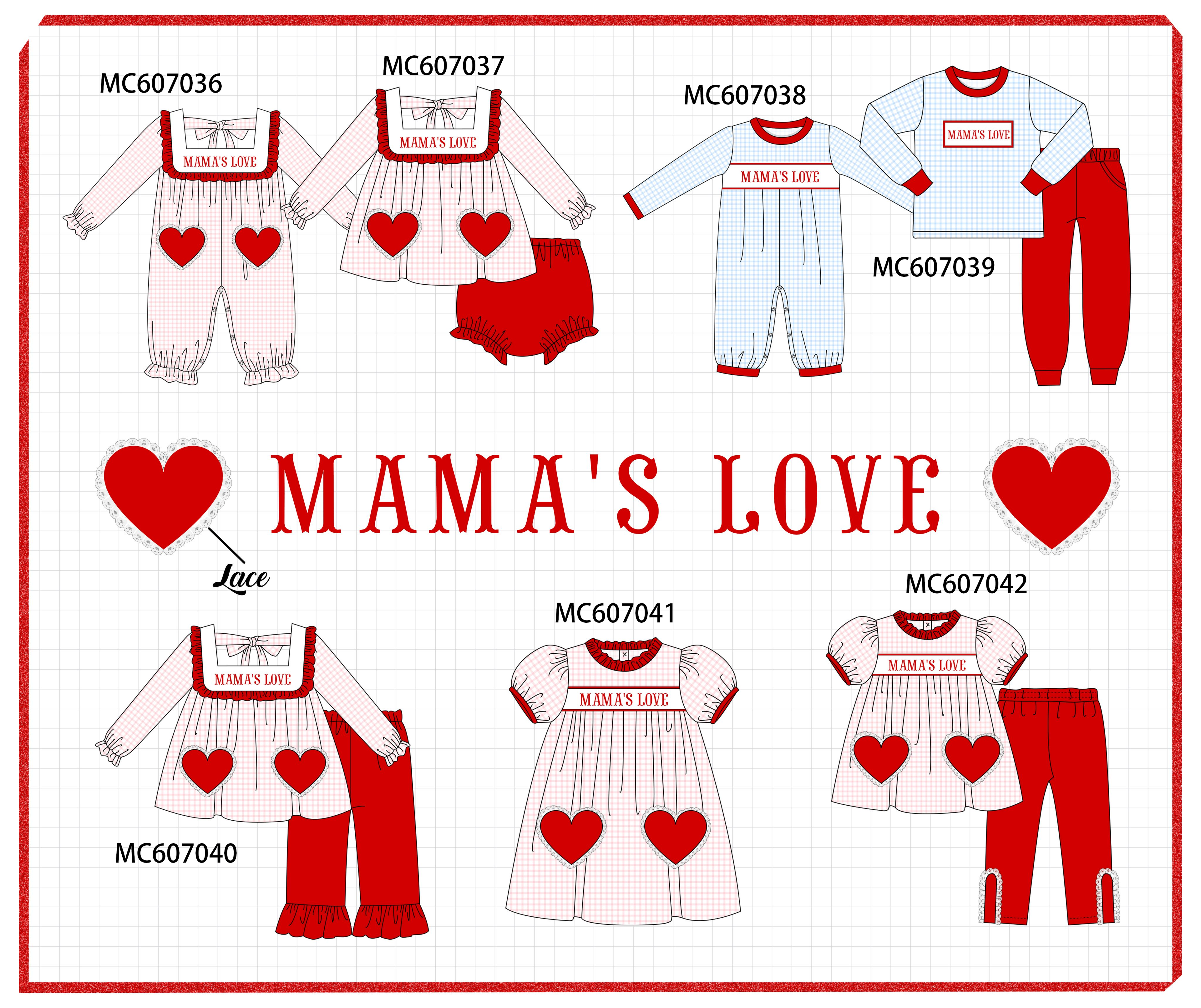 PO98 Red&blue MAMA'S LOVE embroidery lace collection  - ETA January to LC