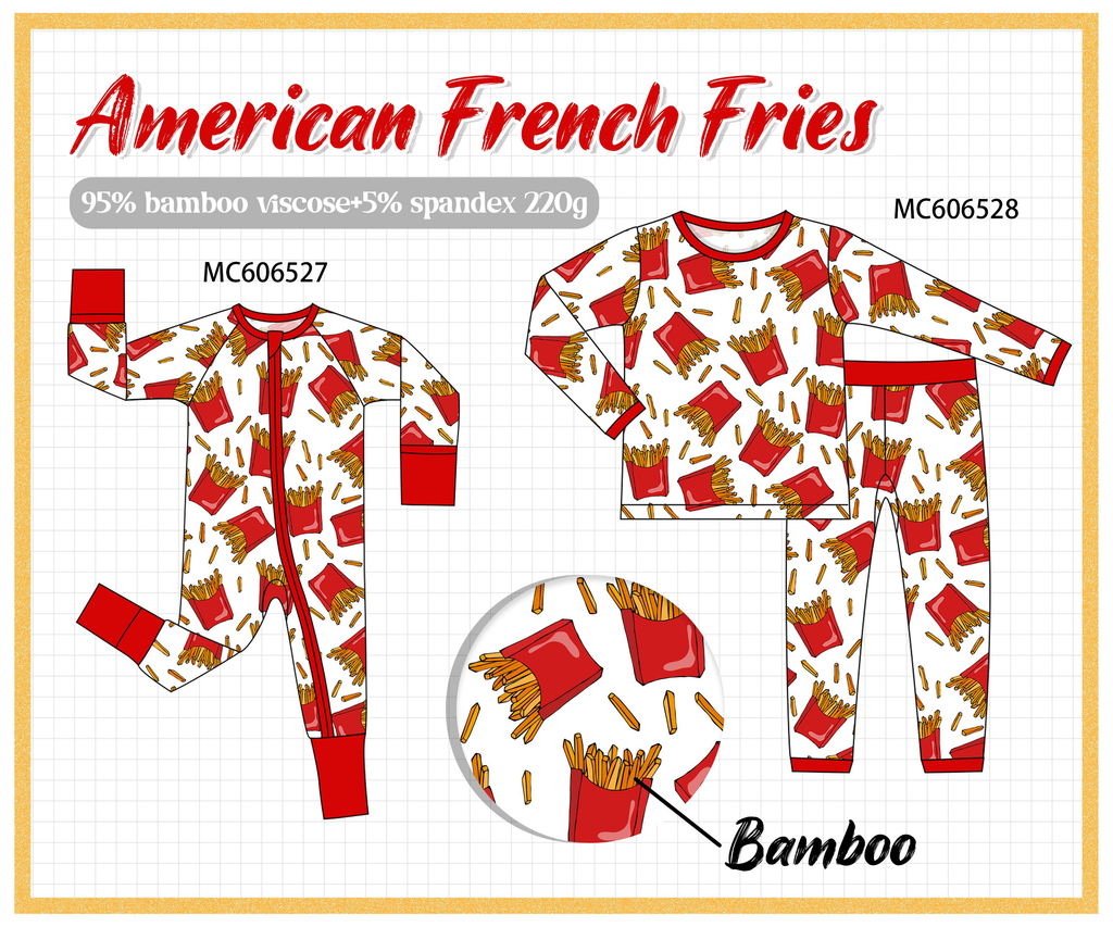 PO96 Red french fries bamboo collection - ETA December to LC