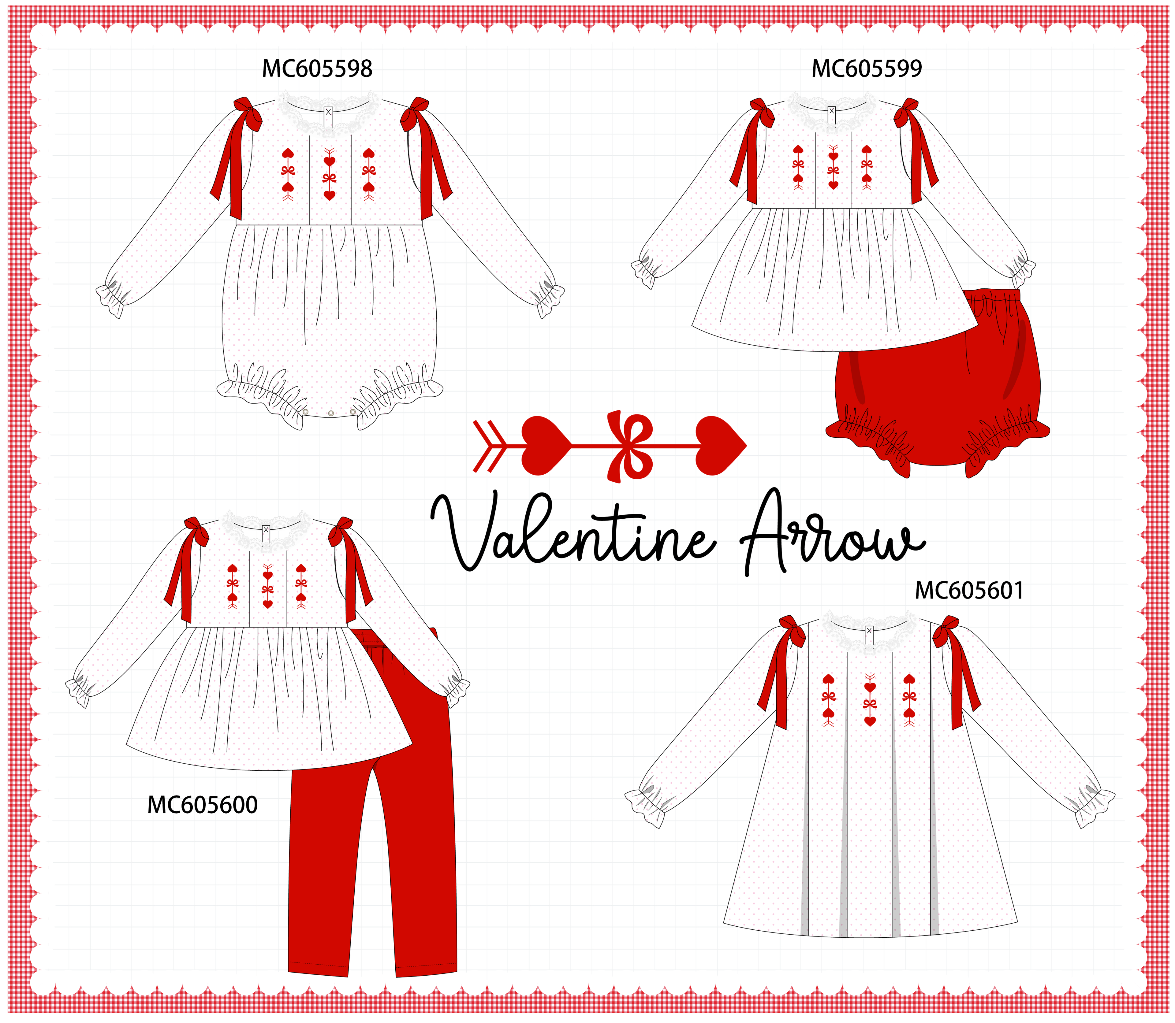 PO95 Red valentine's day heart dot collection - ETA early December to LC