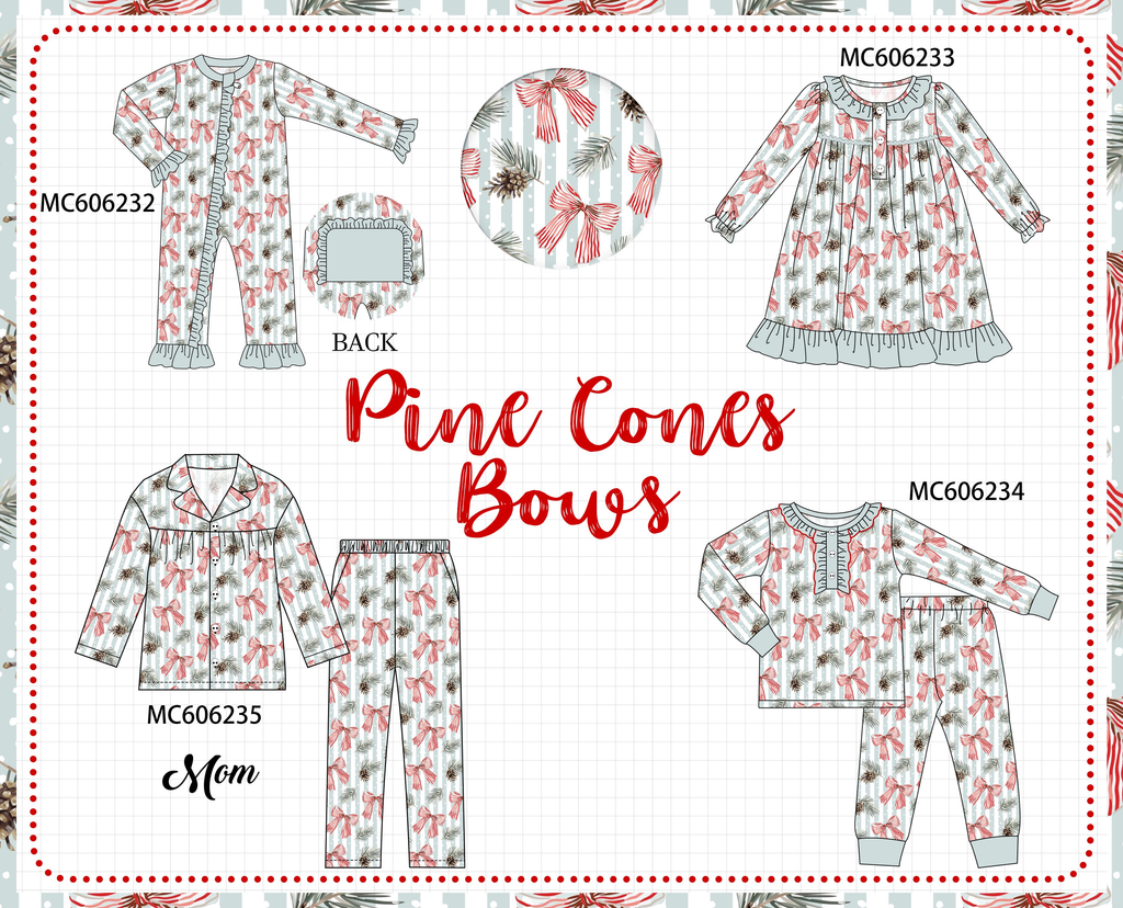 PO95 Sage bow print ruffle collection - ETA early December to LC