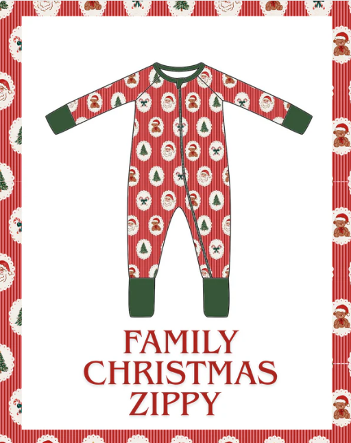 Preorder - Family Christmas Bamboo Zippy / ETA OCTOBER