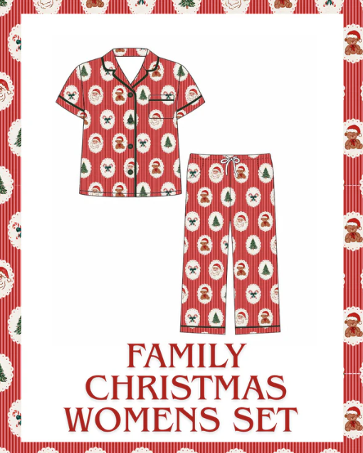 Preorder - Family Christmas Bamboo Womens Set / ETA October