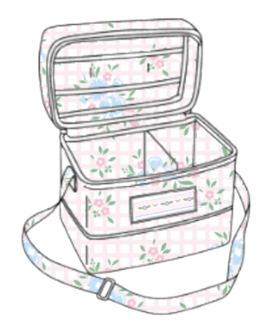 Birthday Luggage - Hand Smocked - Floral Check - ETA September to LC