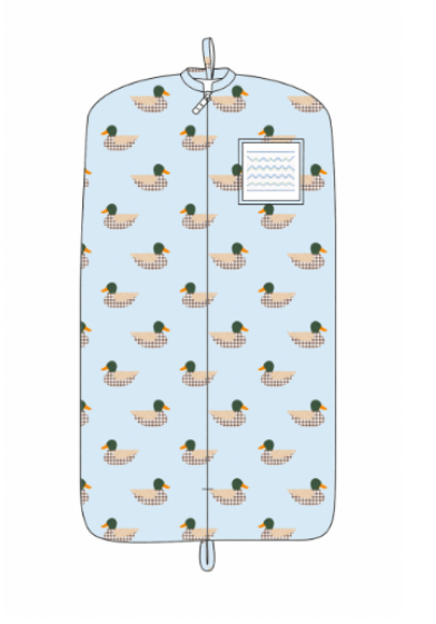 Birthday Luggage - Hand Smocked - Mallards - ETA September to LC