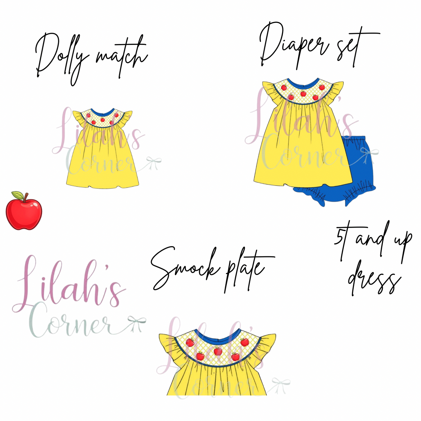 Hand smock everyday princess bloomer set