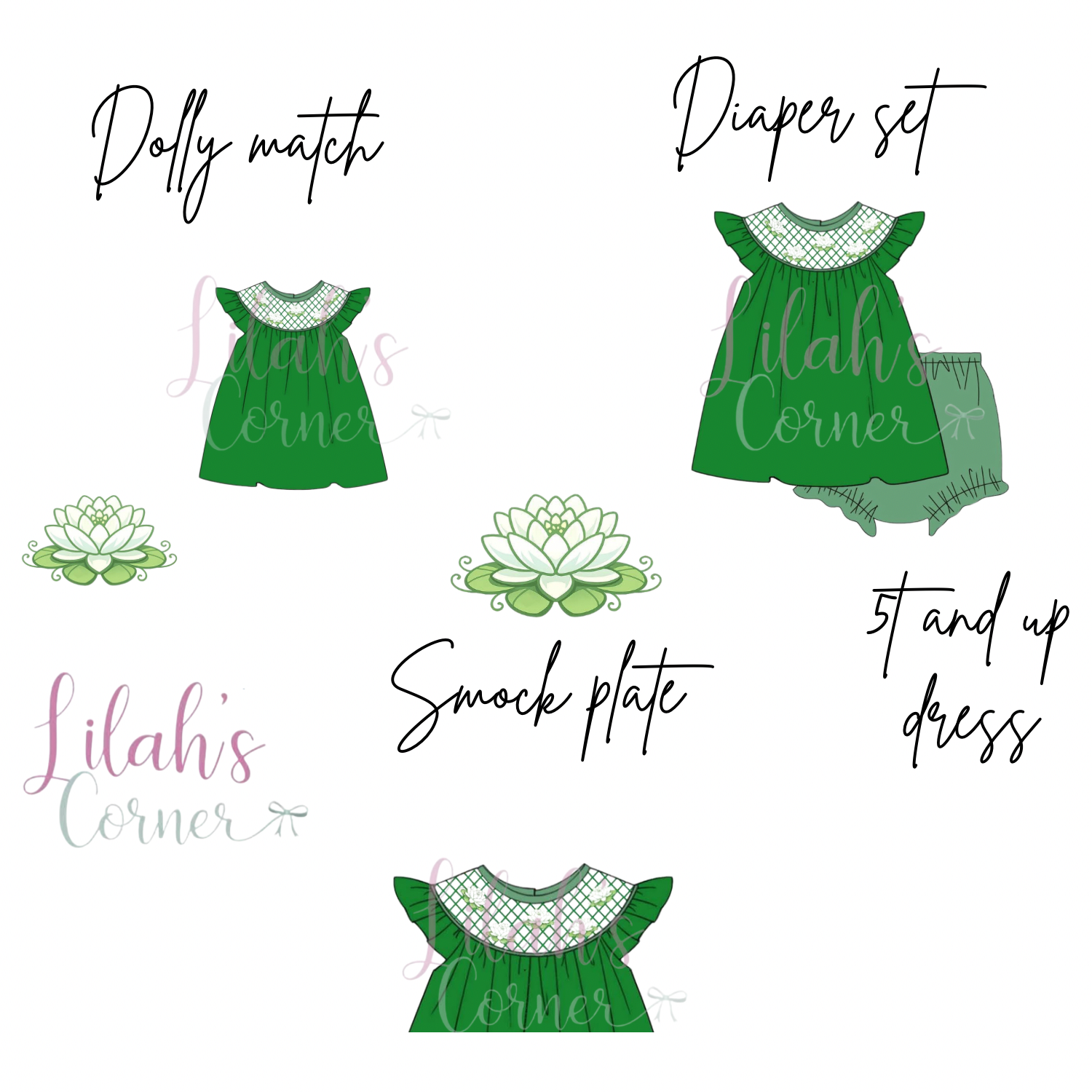 Hand smock everyday princess bloomer set