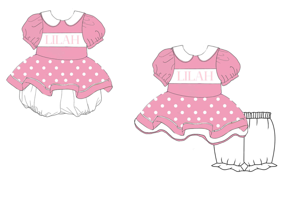 Hand Smocked Pretty As Princess Bubble