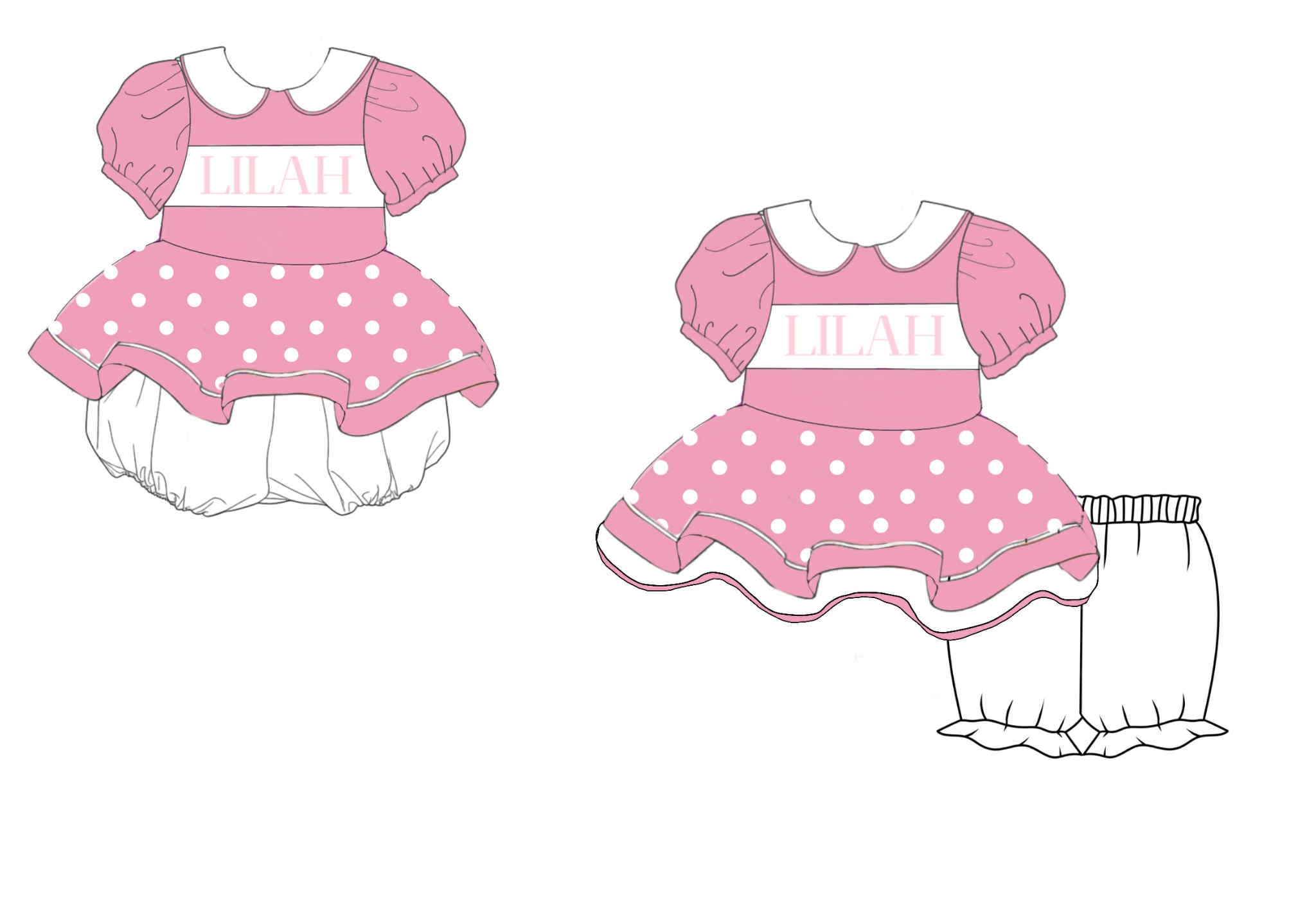 Hand Smocked Pretty As Princess Bubble