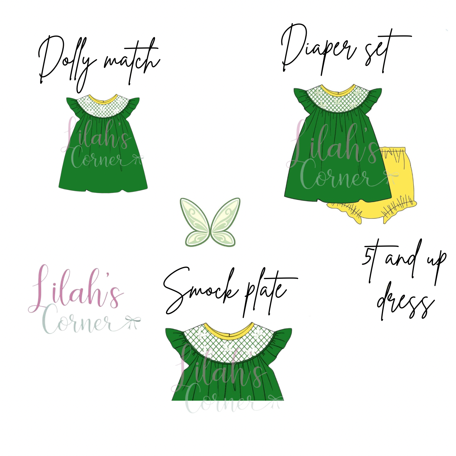 Hand smock everyday princess bloomer set
