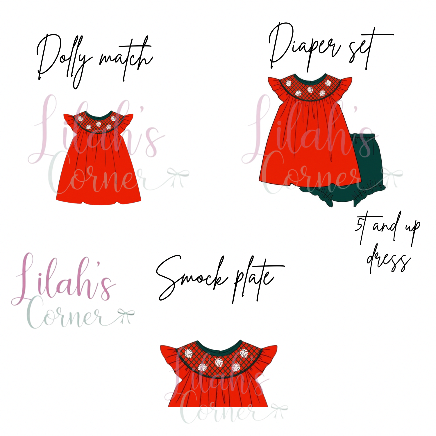 Hand smock everyday princess bloomer set