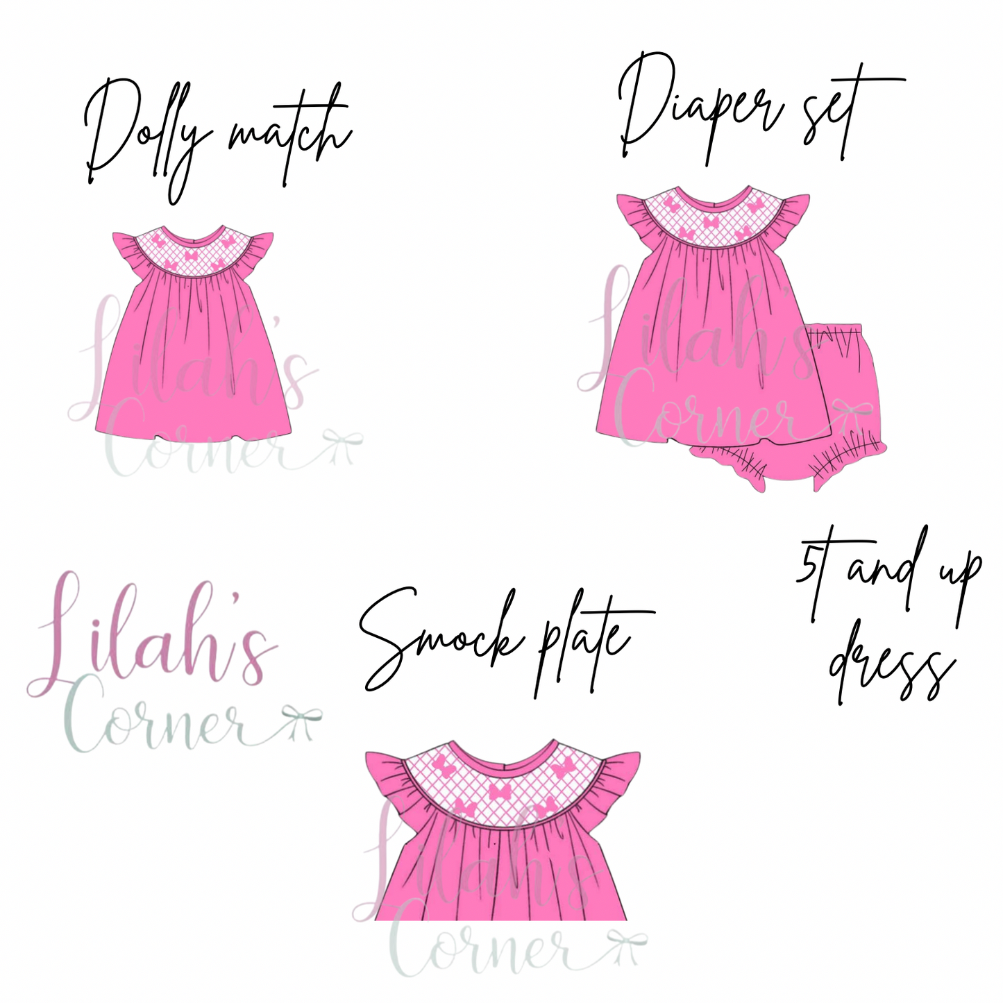 Hand smock everyday princess bloomer set