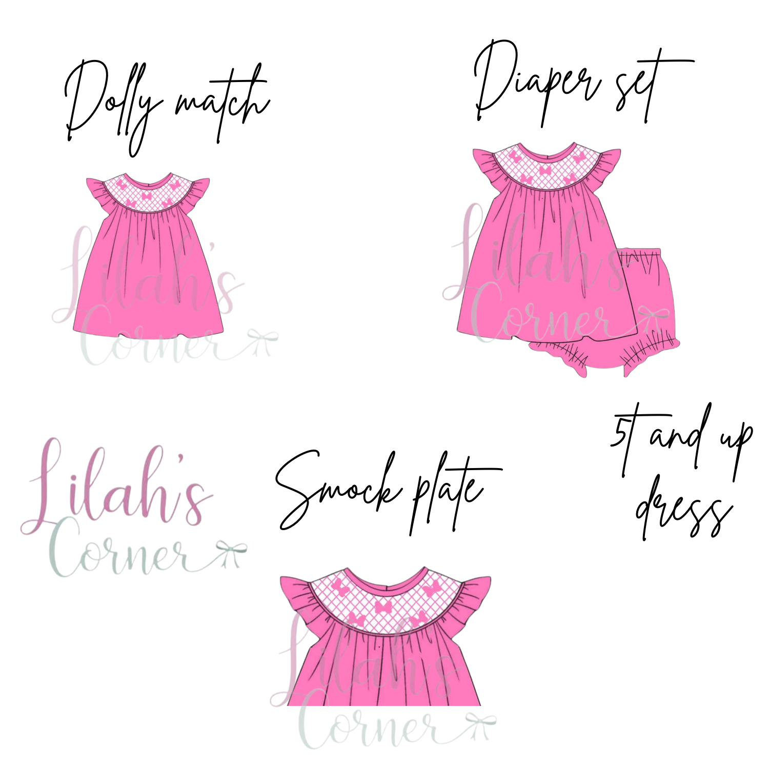 Hand smock everyday princess bloomer set