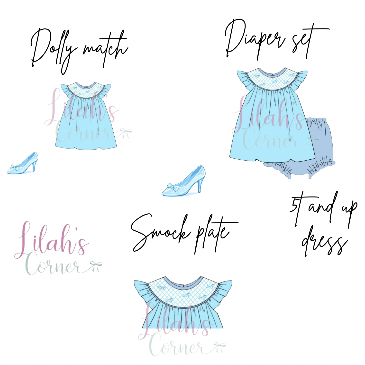 Hand smock everyday princess bloomer set